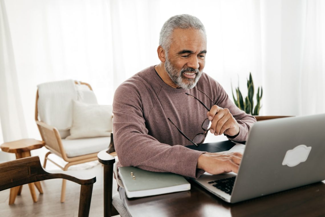 Man planning for retirement