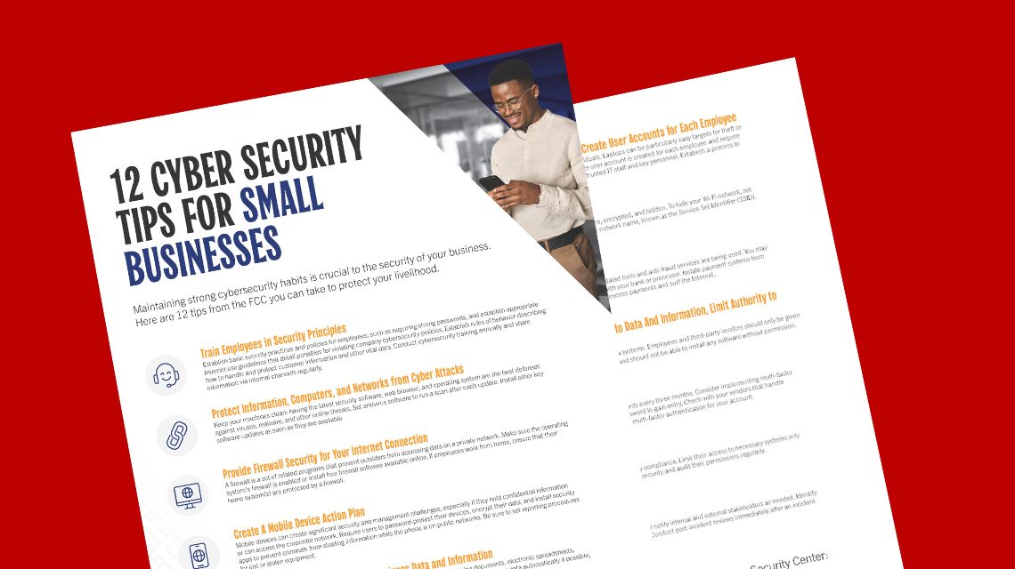 12 cybersecurity tips for small businesses